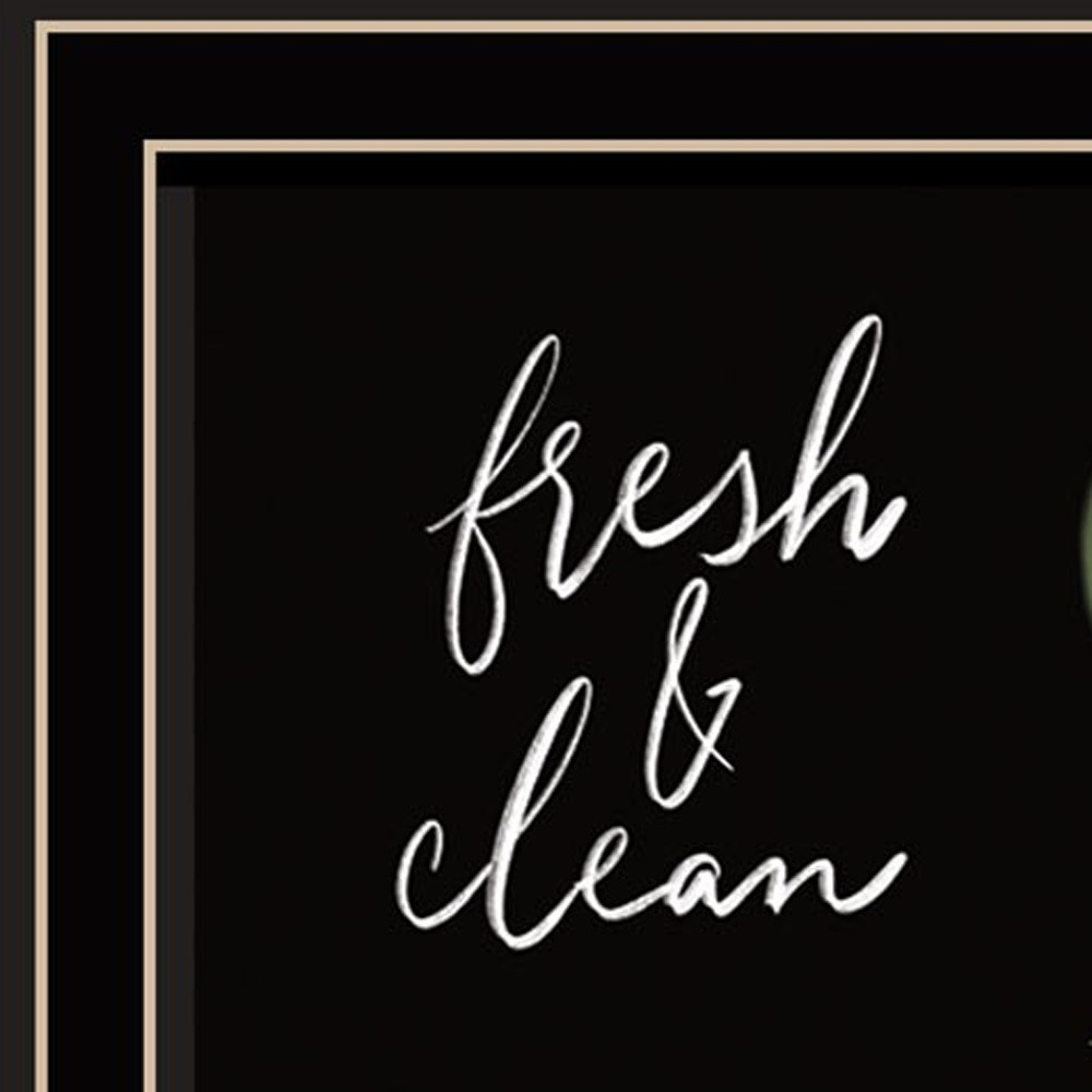 Laundry Fresh And Clean 1 Black Framed Print Wall Art