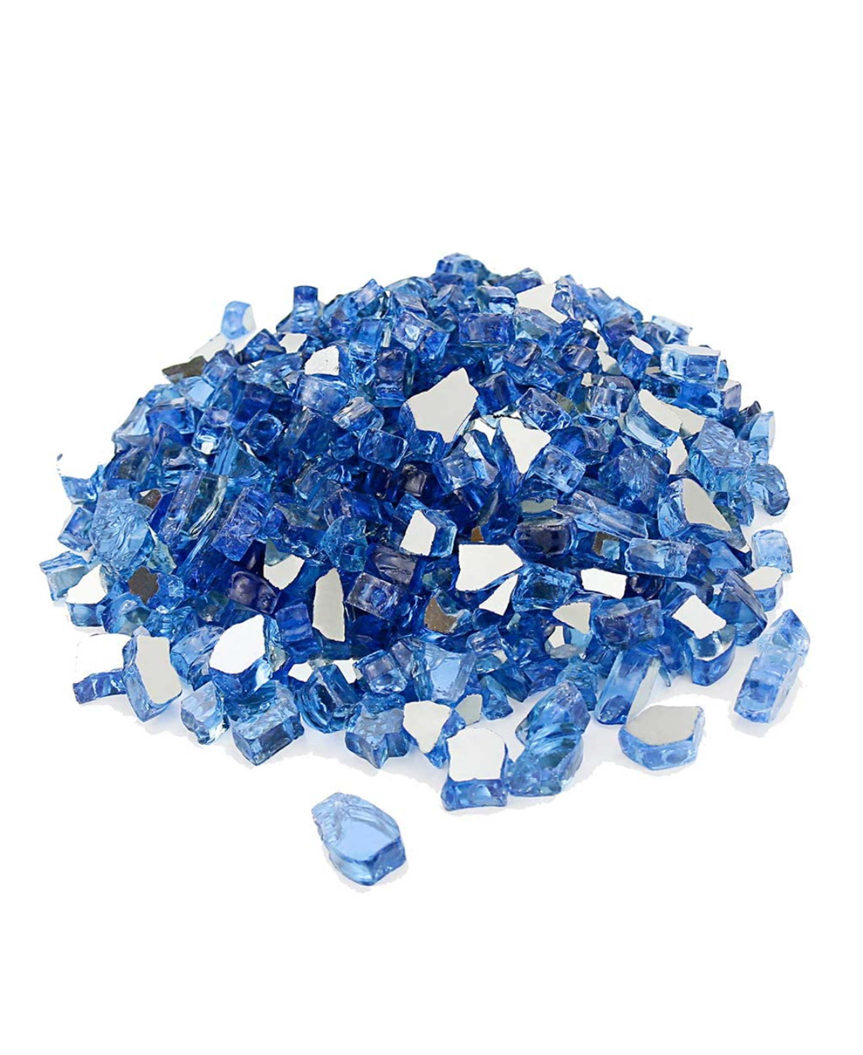 Premium Crystal Blue Decorative Fire Pit Glass