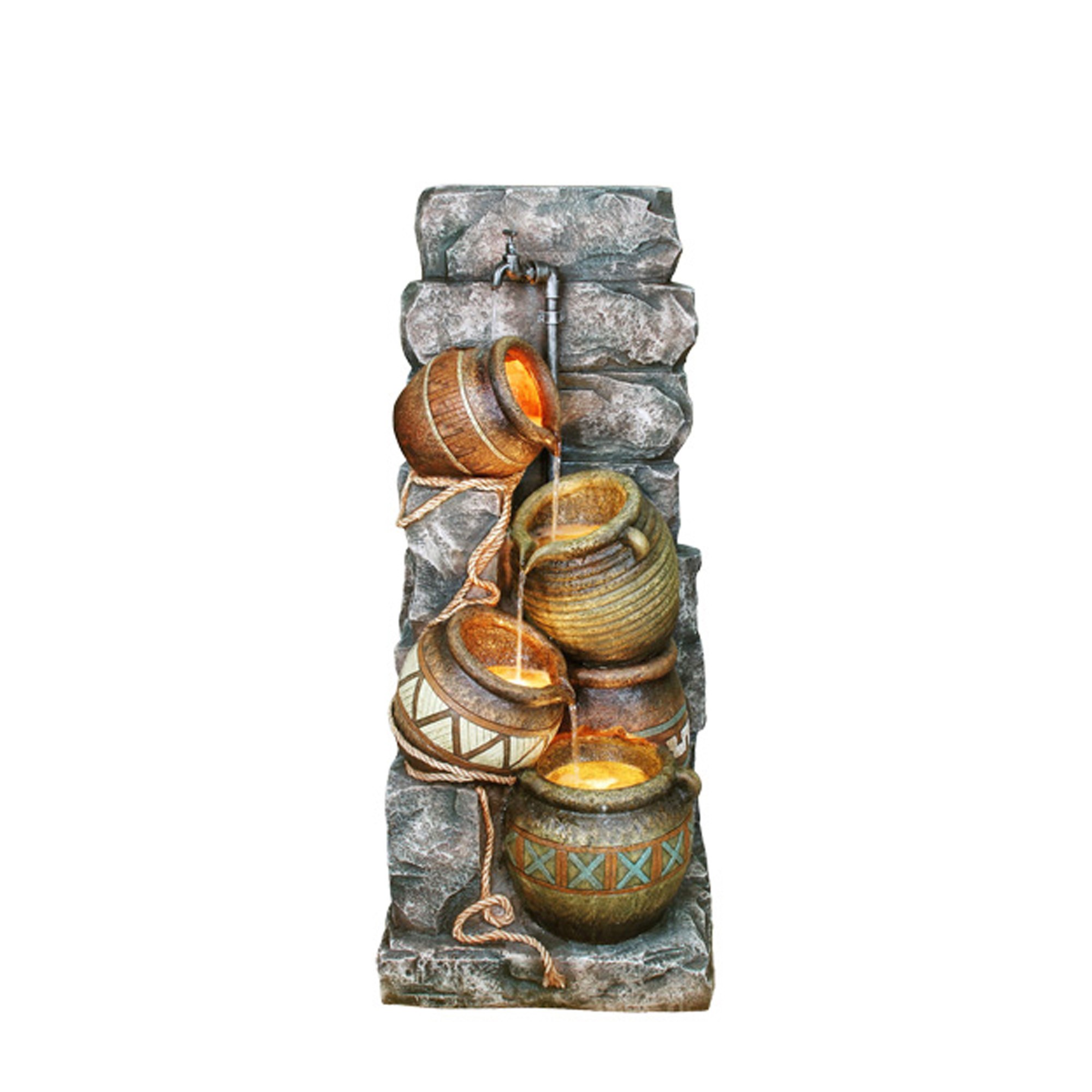43"" Brown/Orange Polyresin Sculpture