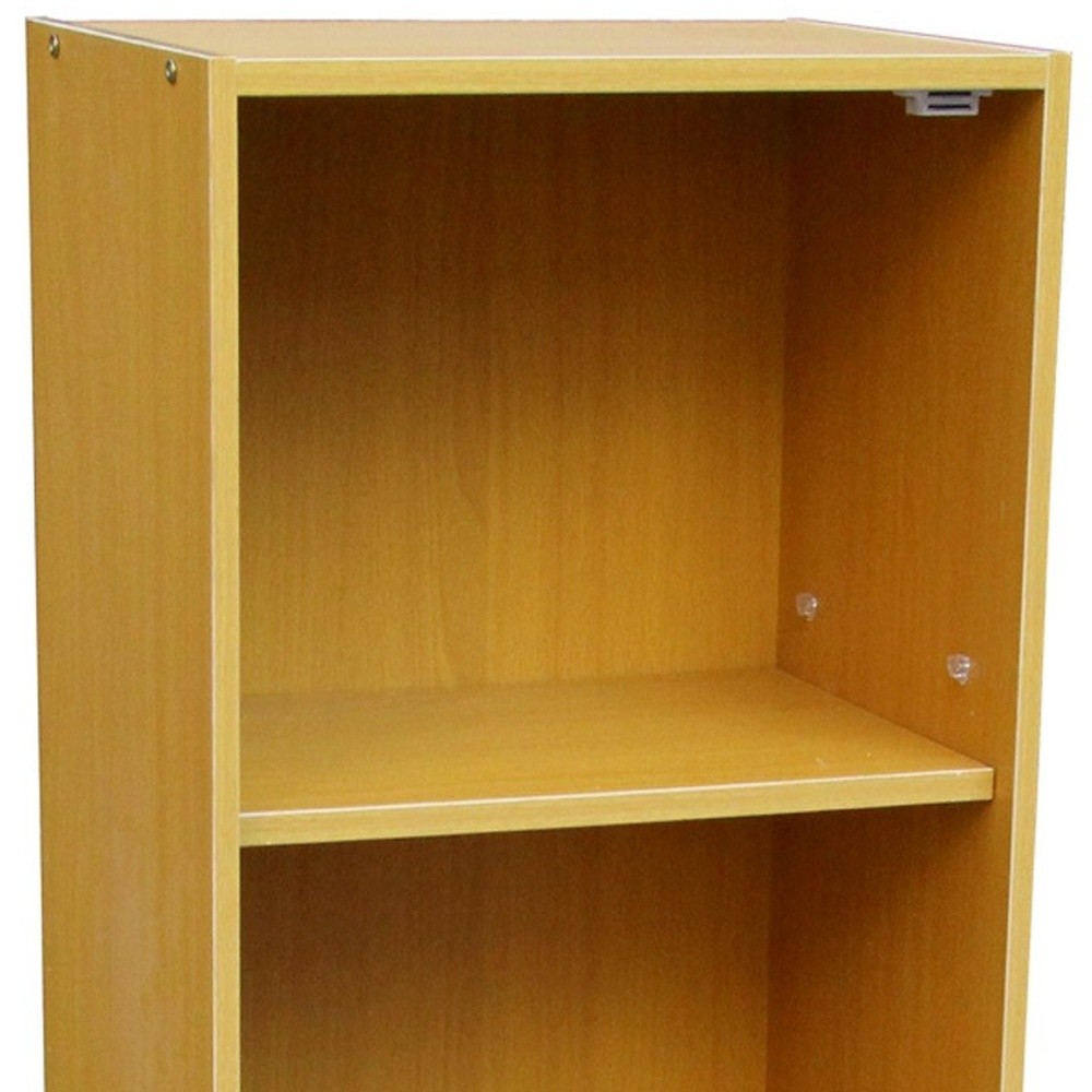 Standard Natural Four Shelf Adjustable Book Shelf