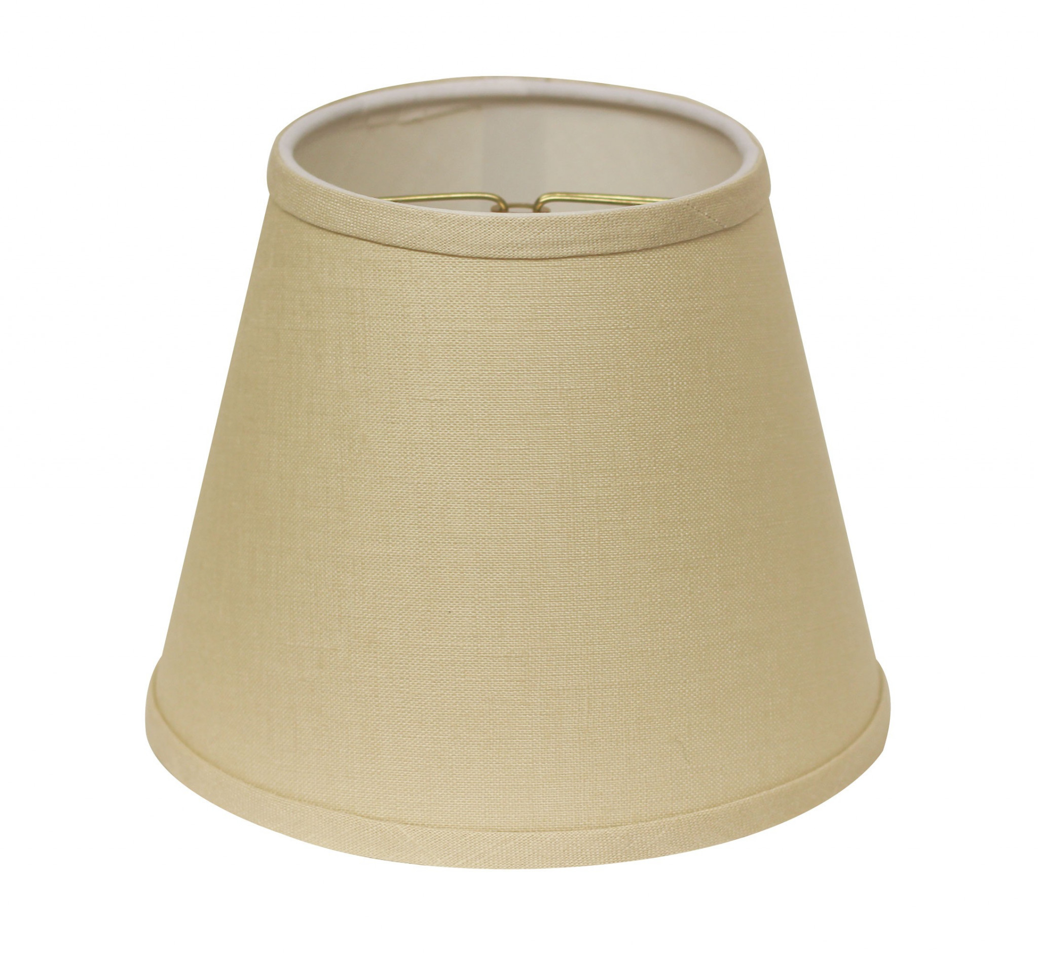 8" Parchment Biege Hardback Empire Linen Lampshade-470227-1