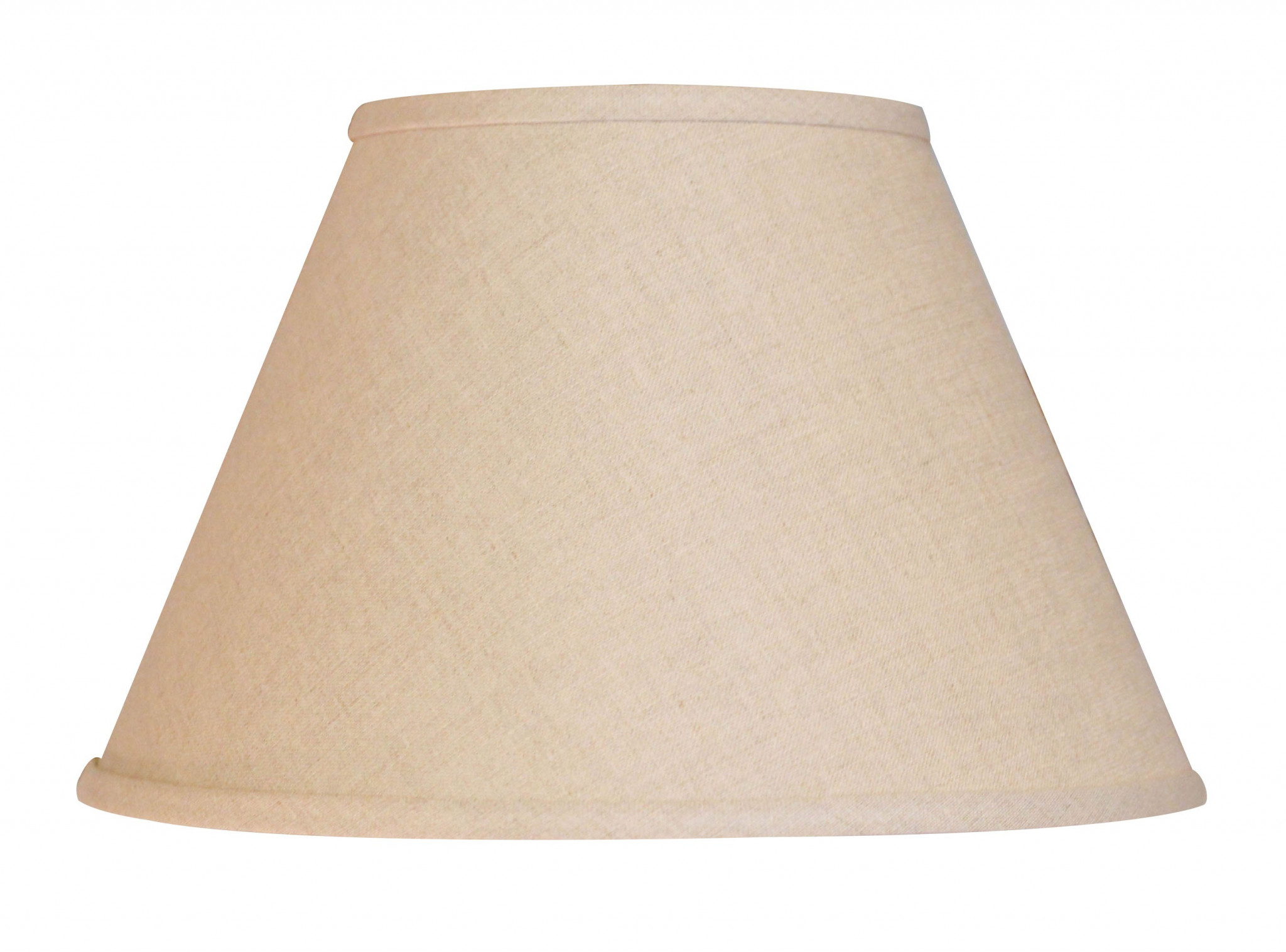 12" Dark Wheat Premium Empire Slanted Linen Lampshade-470240-1