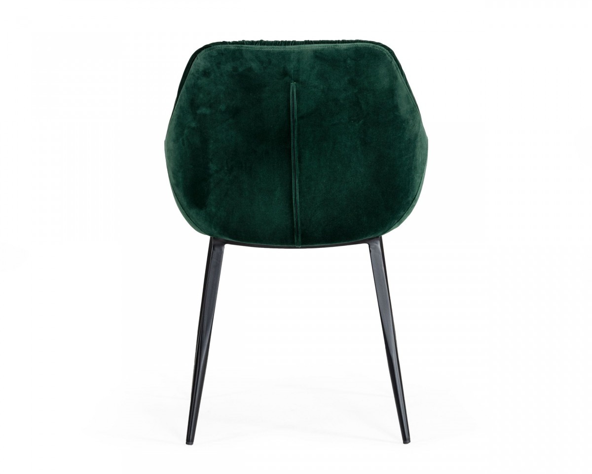 Emerald Slouchy Velvet Modern Dining Chair