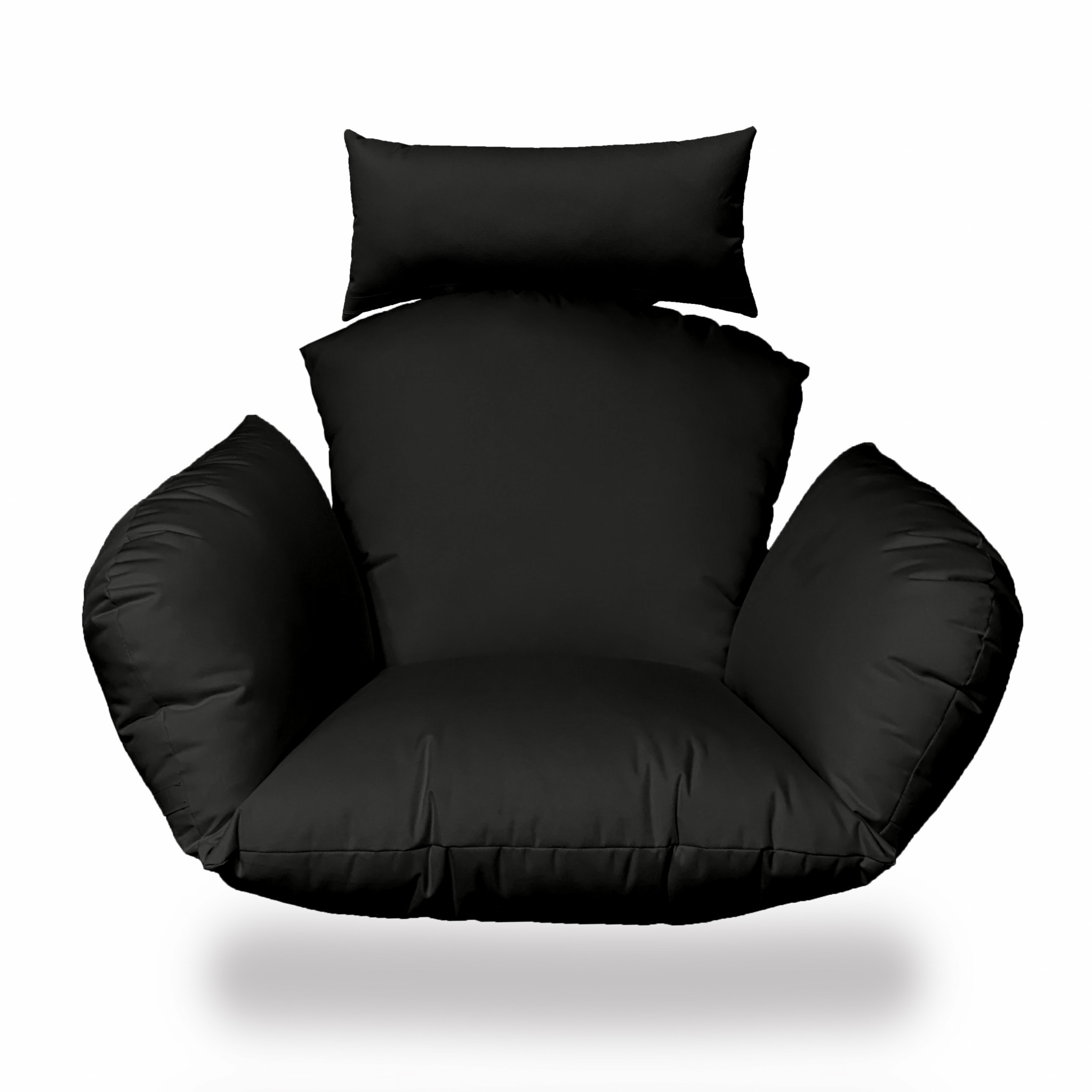 Primo Black Indoor Outdoor Replacement Cushion for Egg Chair-473003-1