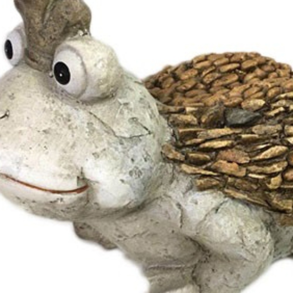 9" Rustic Prince Frog Garden Statue