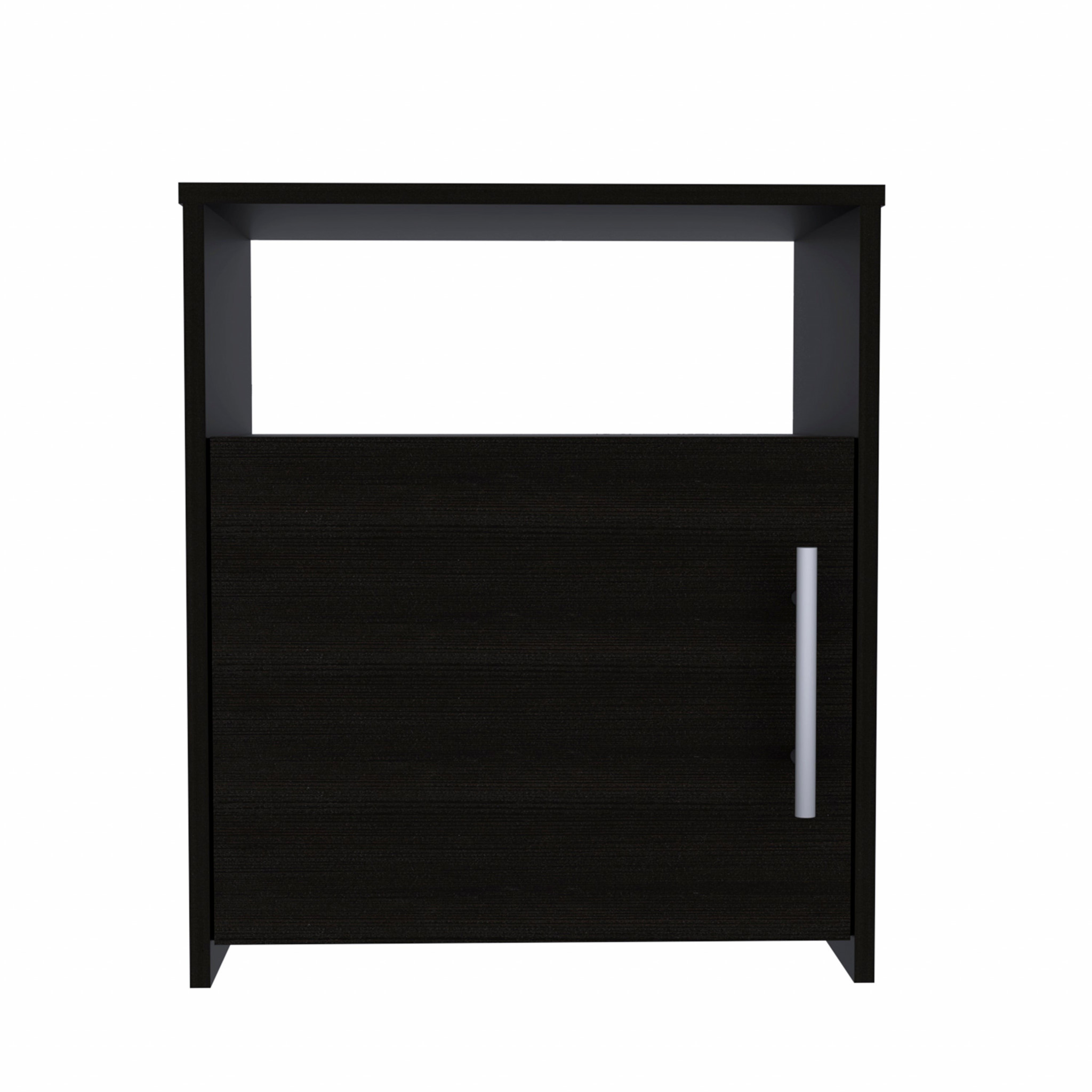 23 Black One Cabinet Faux Wood Nightstand
