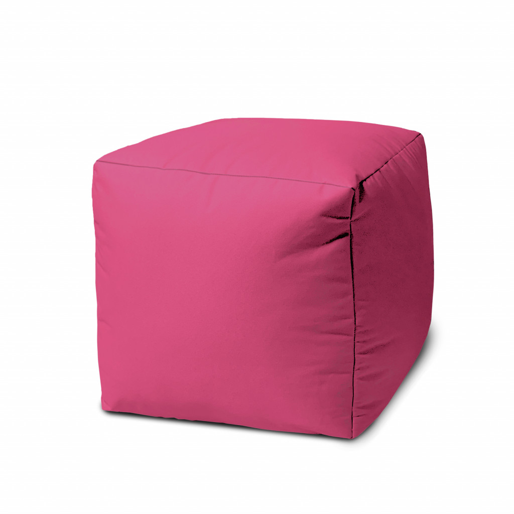 Bright shop pink ottoman