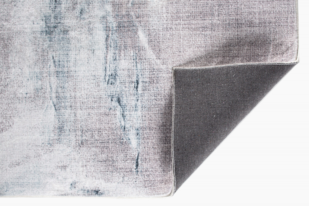 8" X 10" Sand Abstract Area Rug