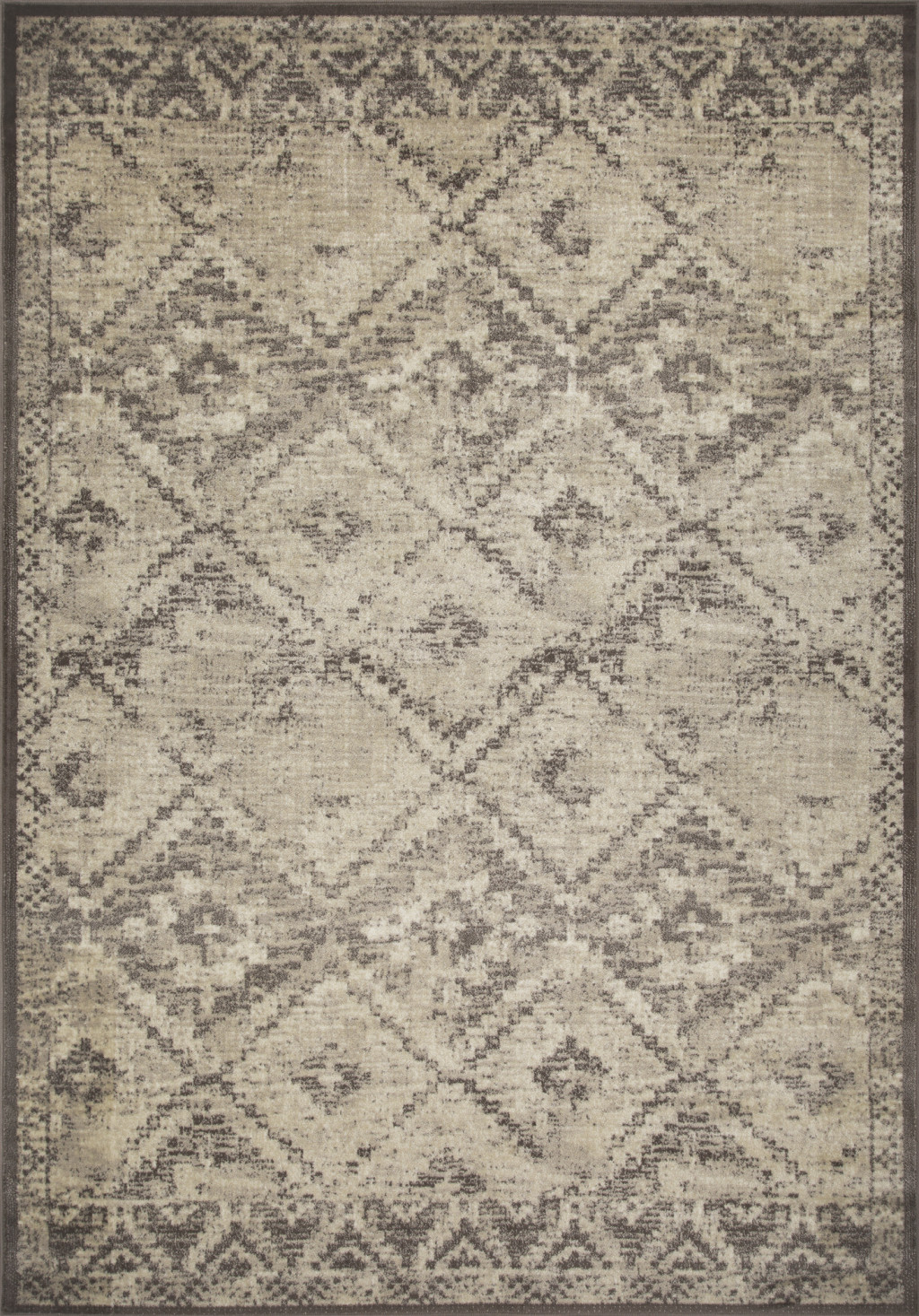 5" X 8" Gray Abstract Area Rug