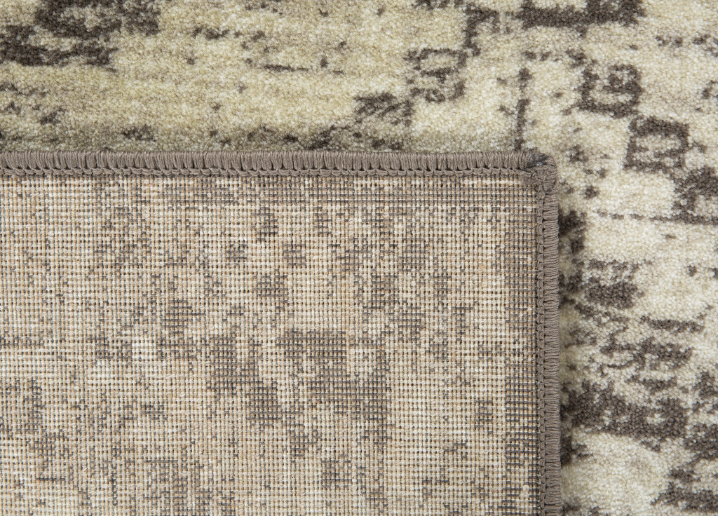 5" X 8" Gray Abstract Area Rug