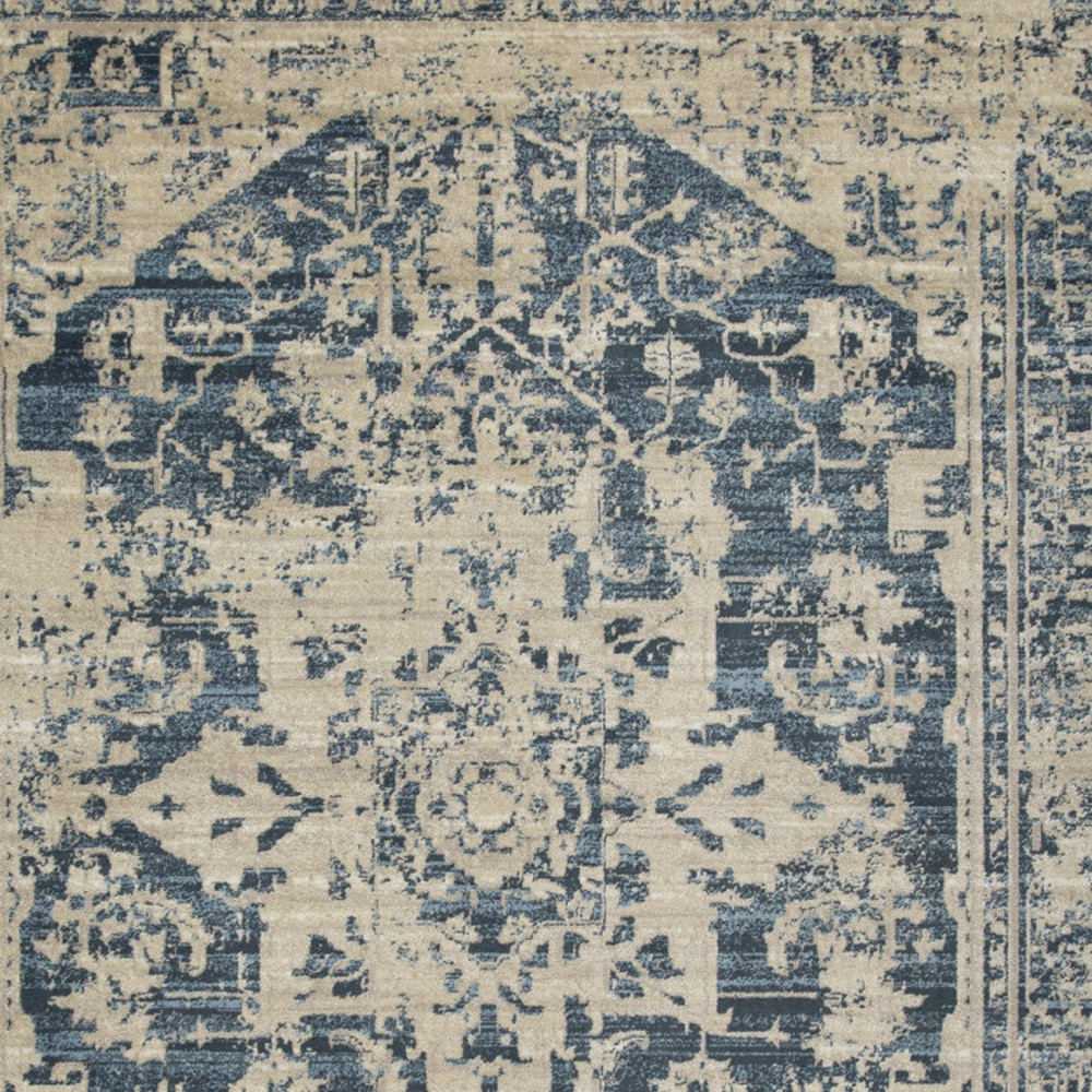 3" X 5" Ivory Oriental Area Rug