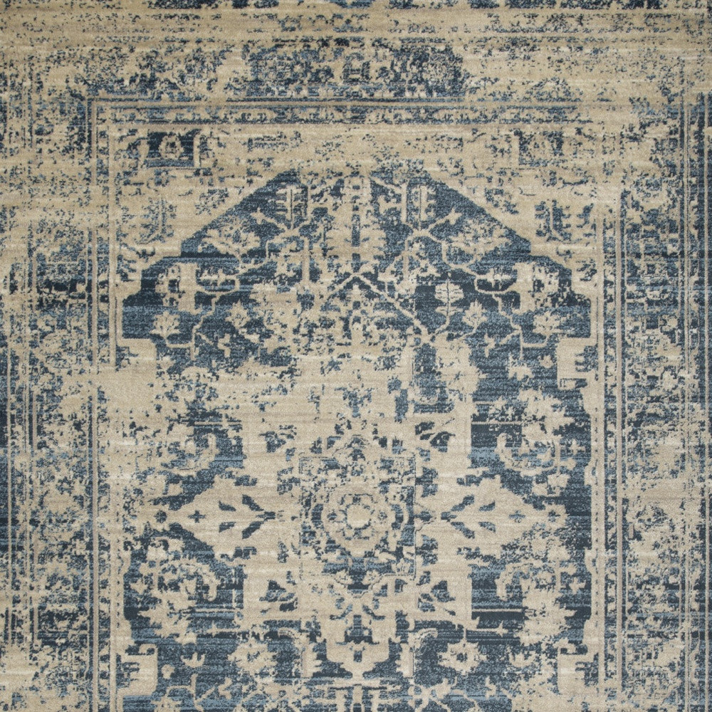 5" X 8" Ivory Oriental Area Rug