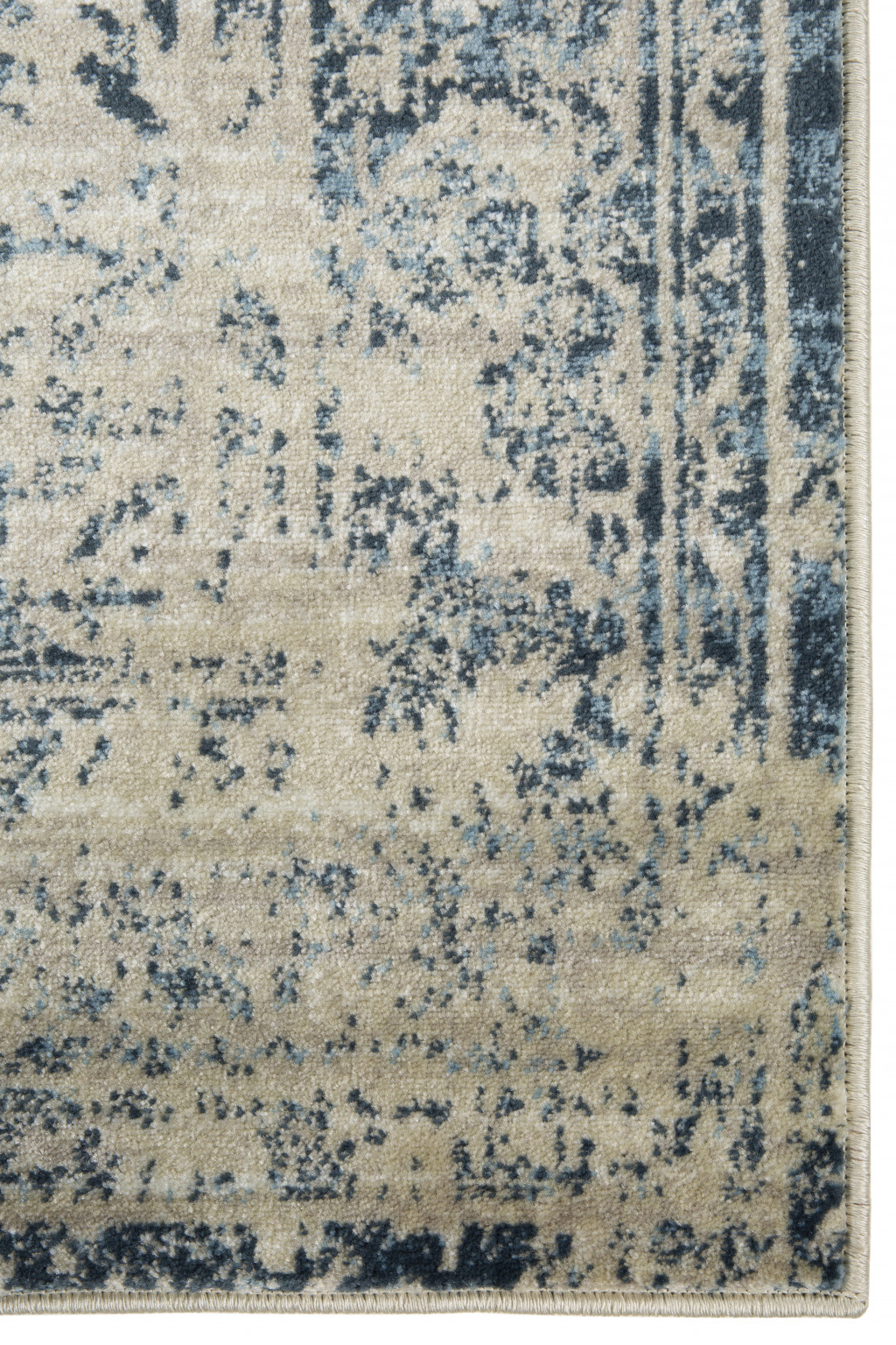 8" X 11" Ivory Oriental Area Rug