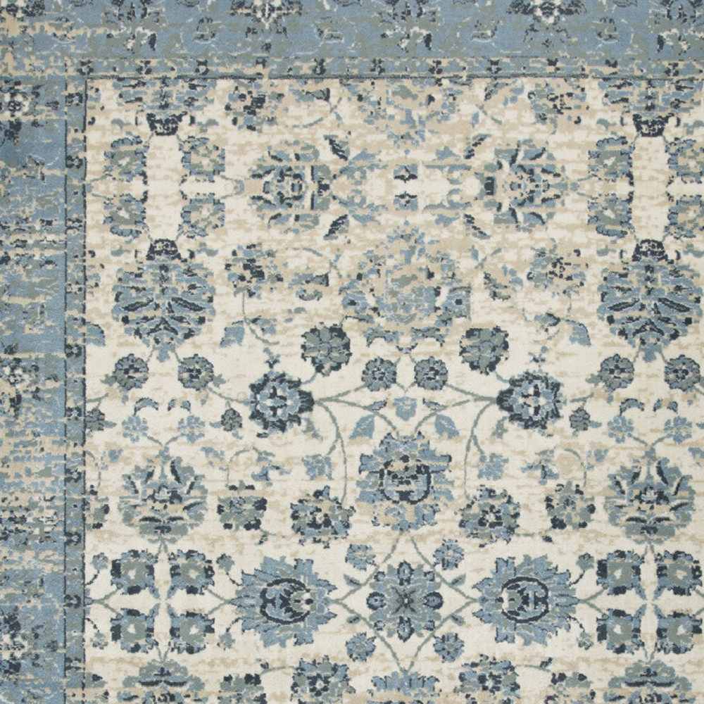 5" X 8" Ivory Oriental Area Rug