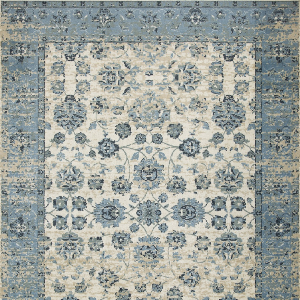 5" X 8" Ivory Oriental Area Rug