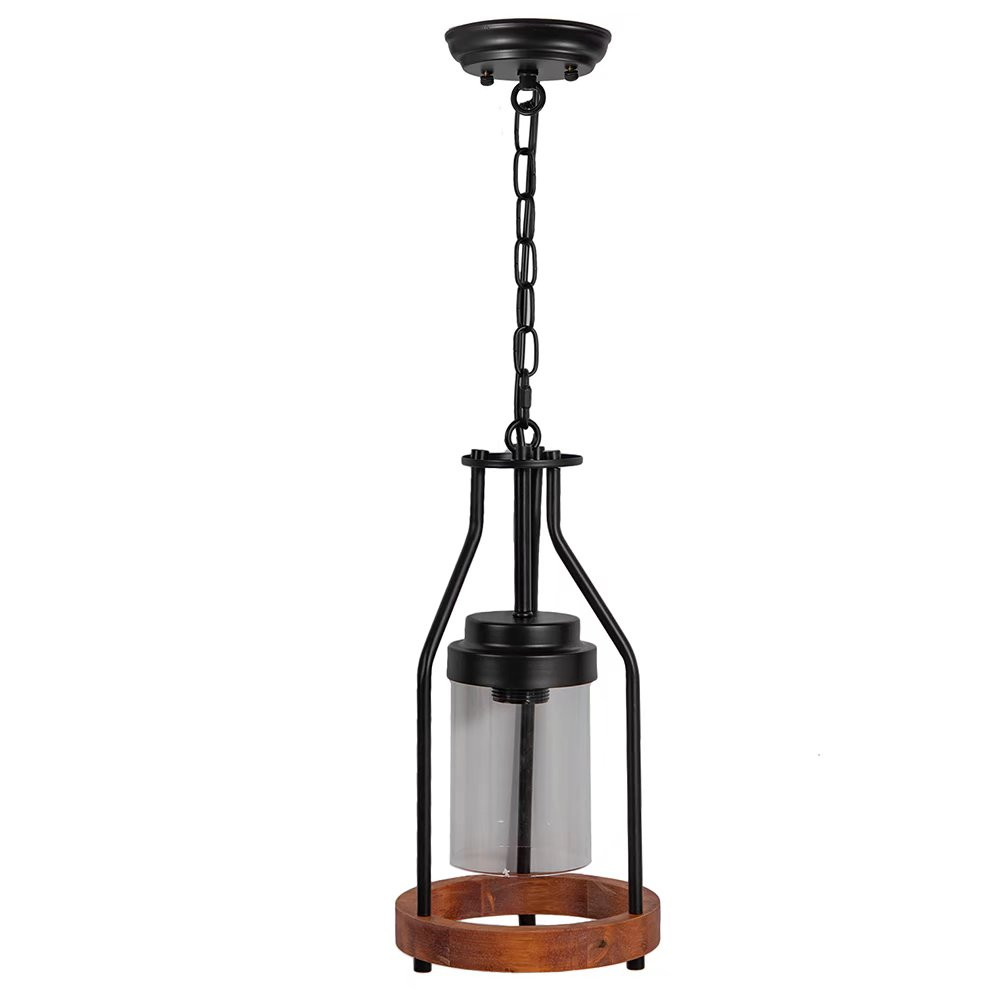 Brown Retro Metal And Wood Pendant Lamp 606114631941 eBay