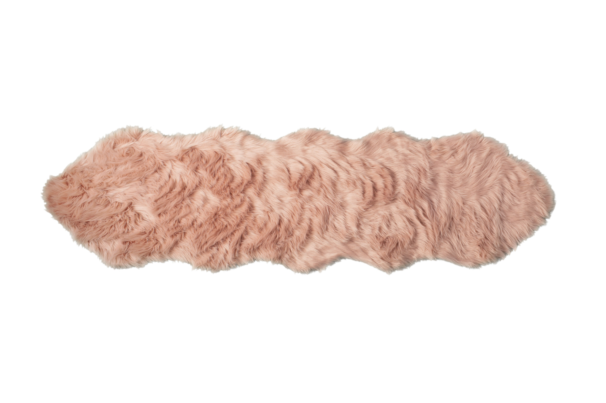 4" X 6" Grey Faux Fur Washable Non Skid Area Rug