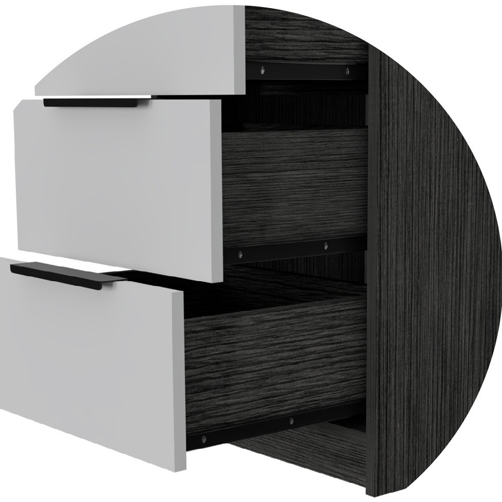 18" White Manufactured Wood Five Drawer Chest-477807-1
