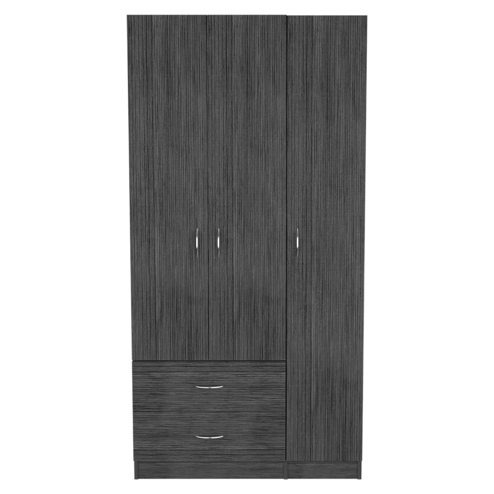 71" Gray Grainy Oak Manufactured Wood Two Drawer Combo Dresser-478406-1