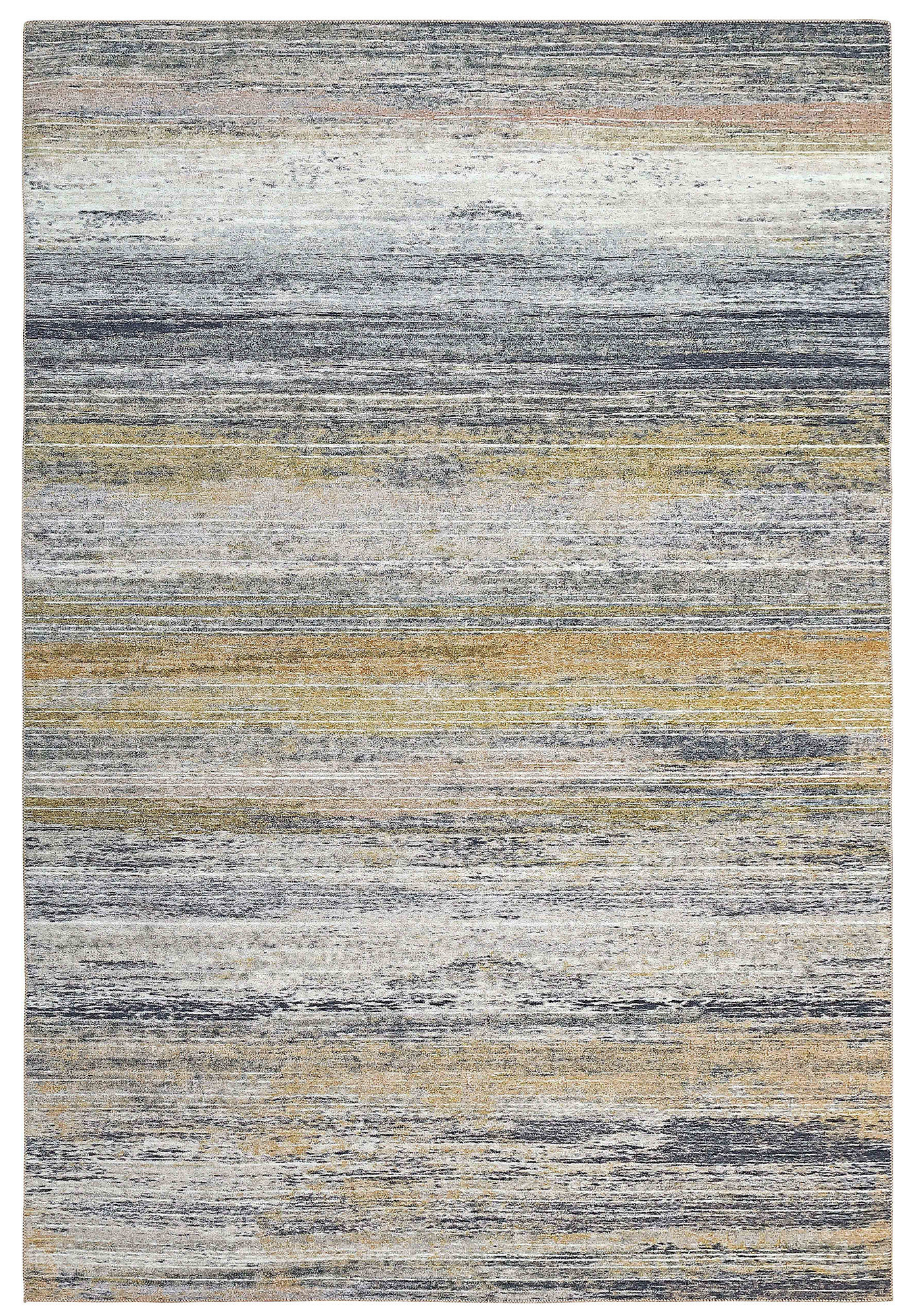 4 X 6 gold Abstract Stain Resistant Area Rug