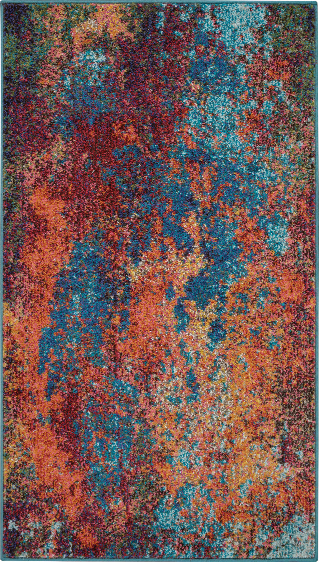 3 X 5 Atlantic Abstract Power Loom Non Skid Area Rug