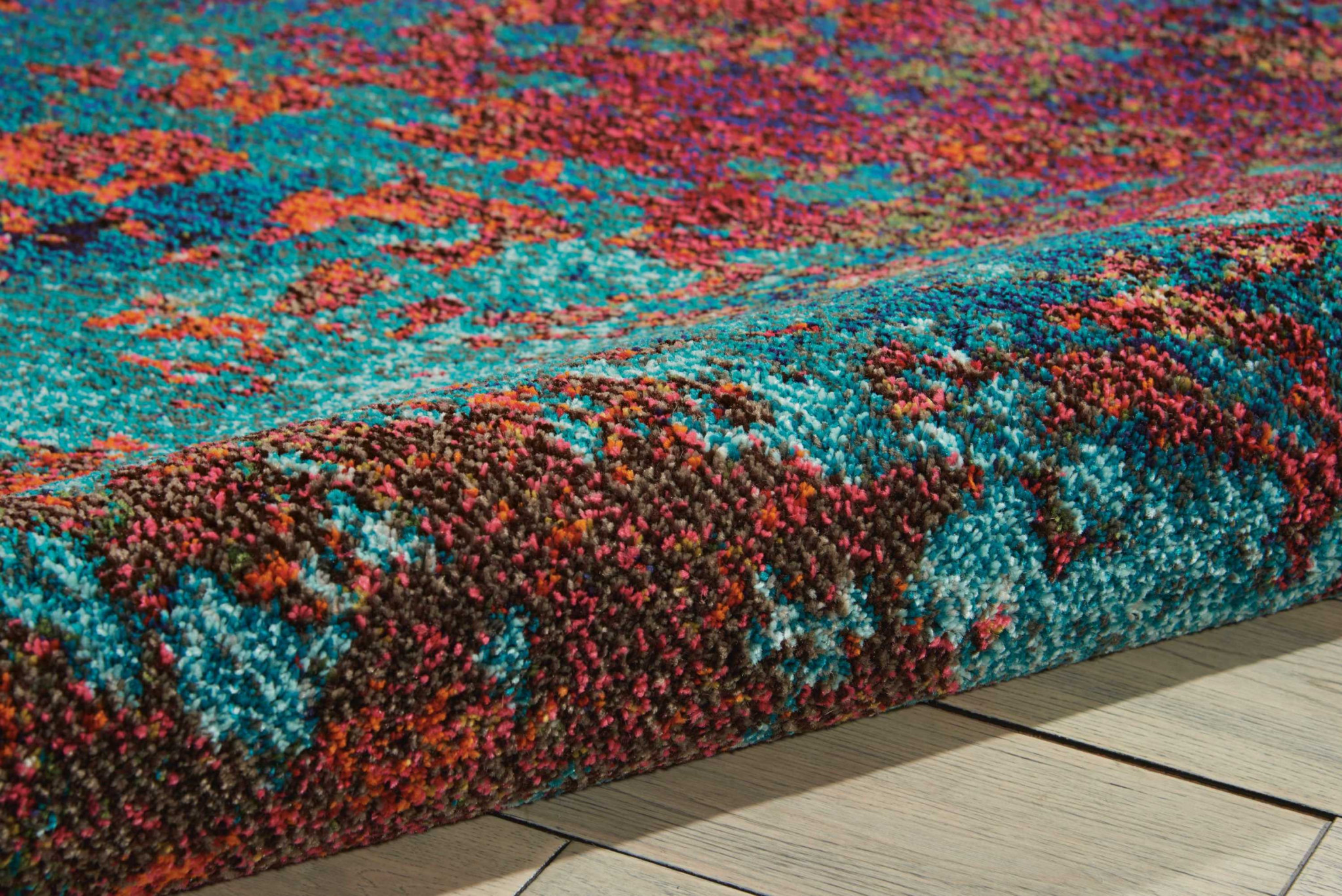 5" X 7" Atlantic Abstract Non Skid Area Rug
