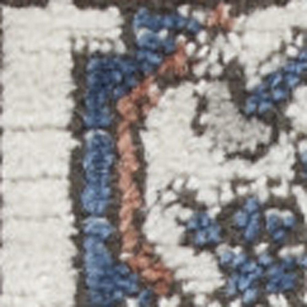 2" X 4" Ivory Southwestern Power Loom Non Skid Area Rug