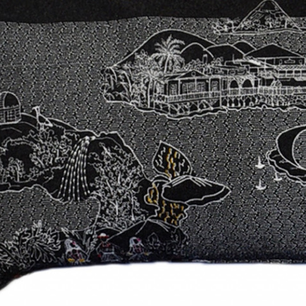 14" X 45" Black Gray and White Hometown Pride Wool Lumbar Throw Pillow