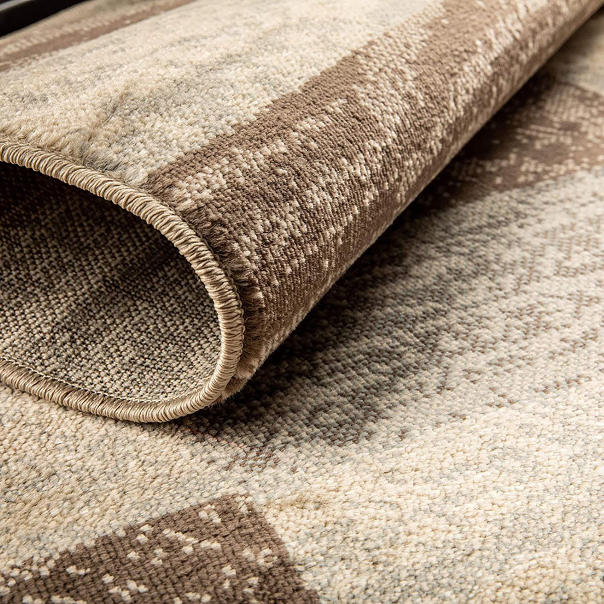 2" X 3" Slate Patchwork Power Loom Stain Resistant Area Rug