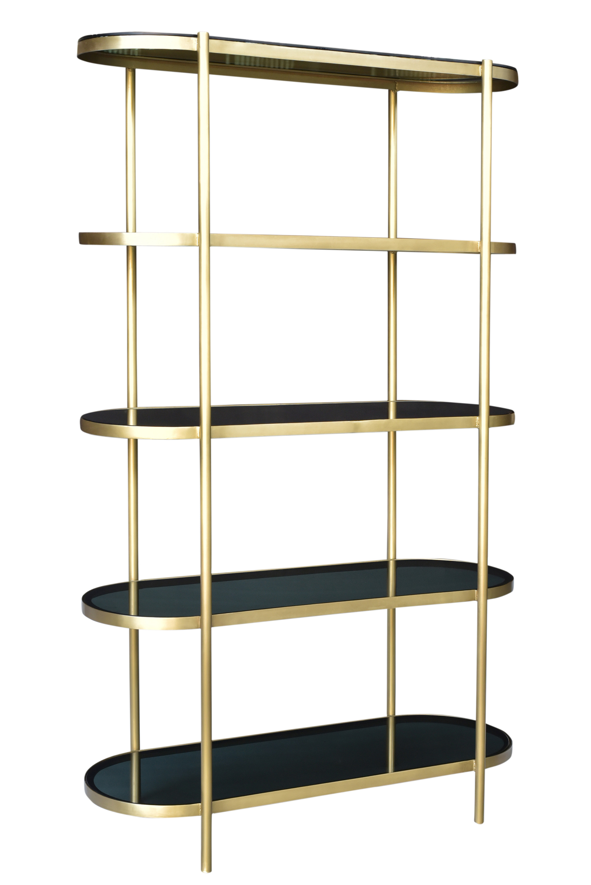 Black and clearance gold etagere