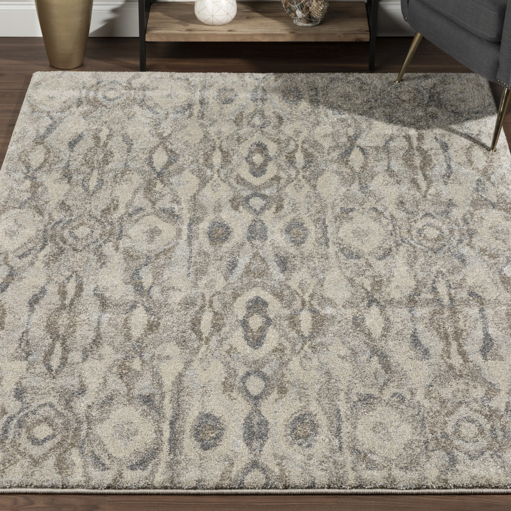 3 X 5 grey Moroccan Area Rug