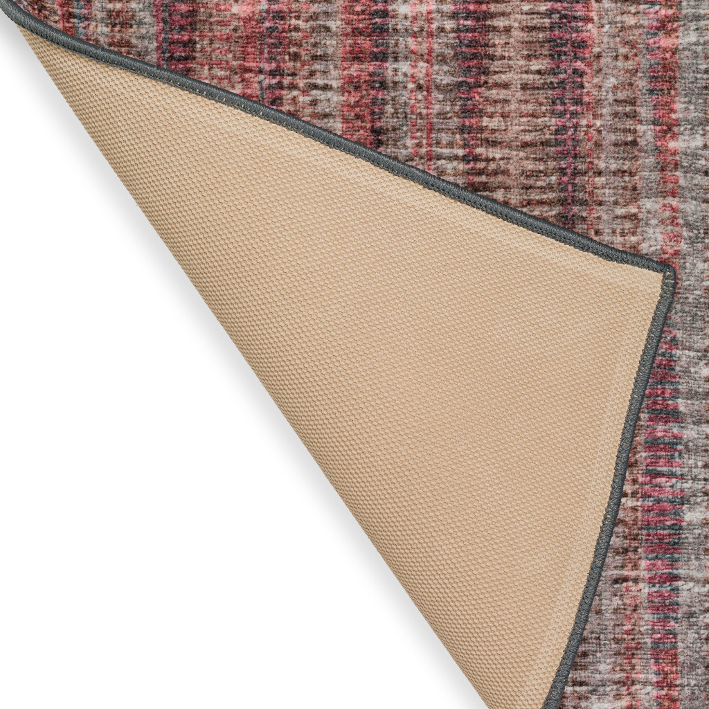 4" Pink Round Ombre Tufted Handmade Area Rug