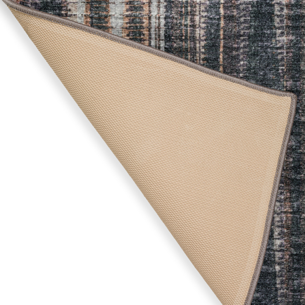 10" X 14" Brown Ombre Tufted Handmade Area Rug