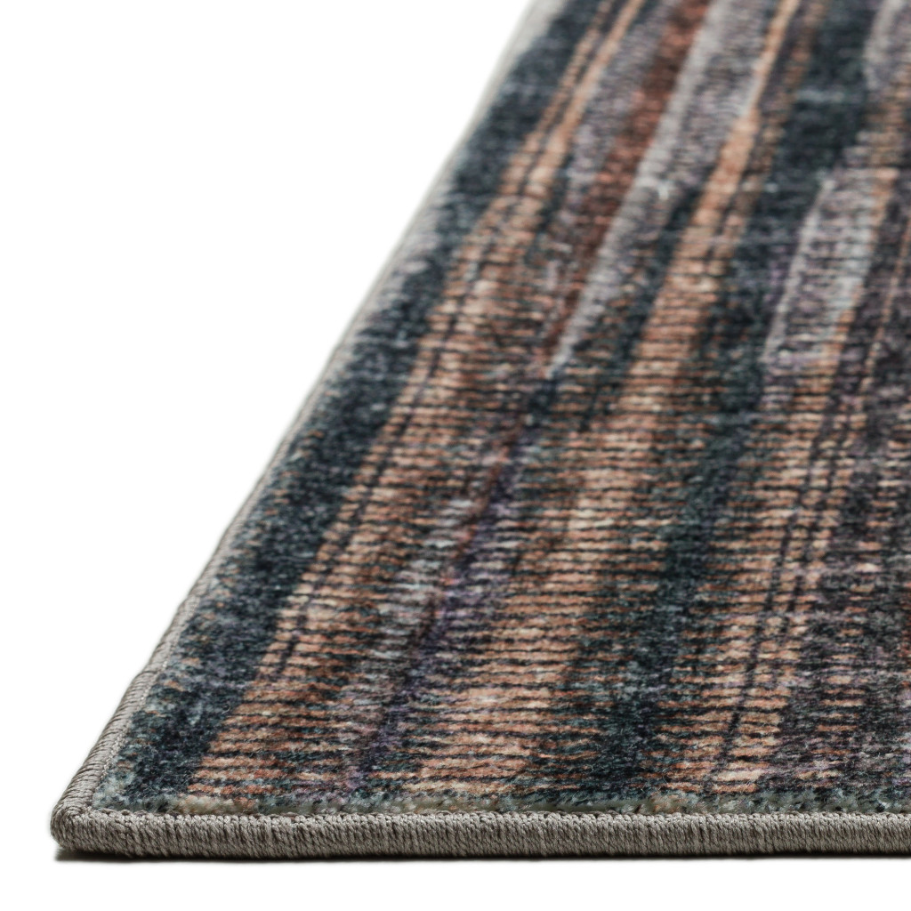 10" X 14" Brown Ombre Tufted Handmade Area Rug