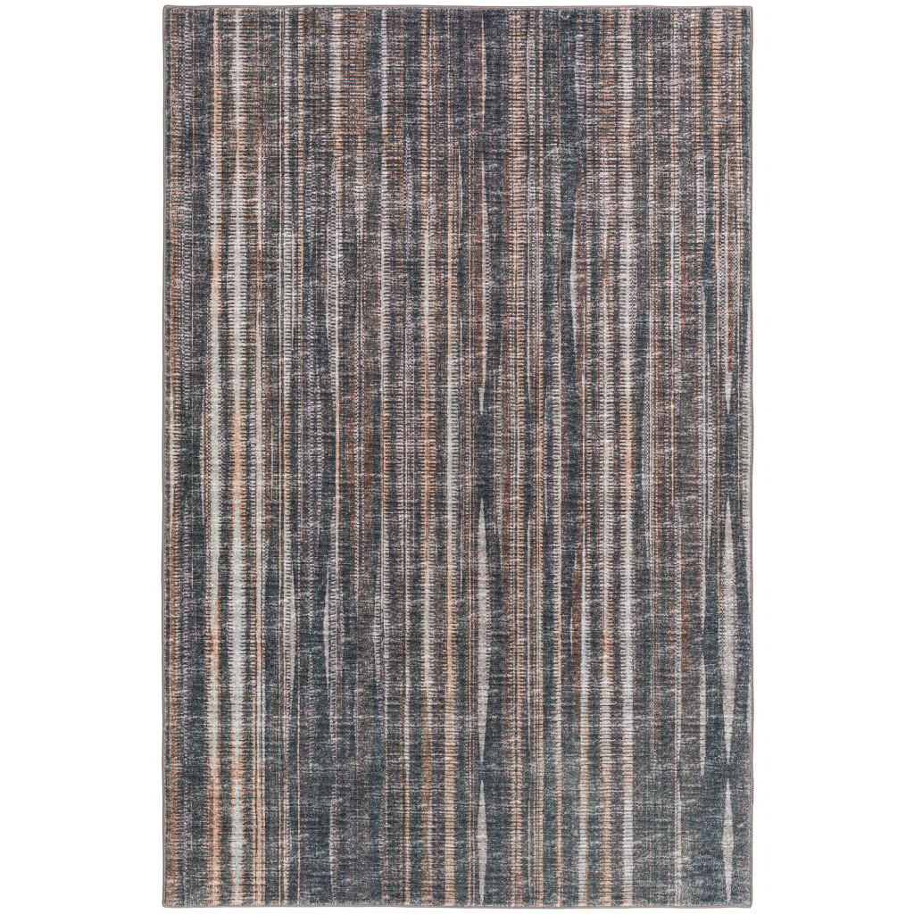 10" X 14" Brown Ombre Tufted Handmade Area Rug