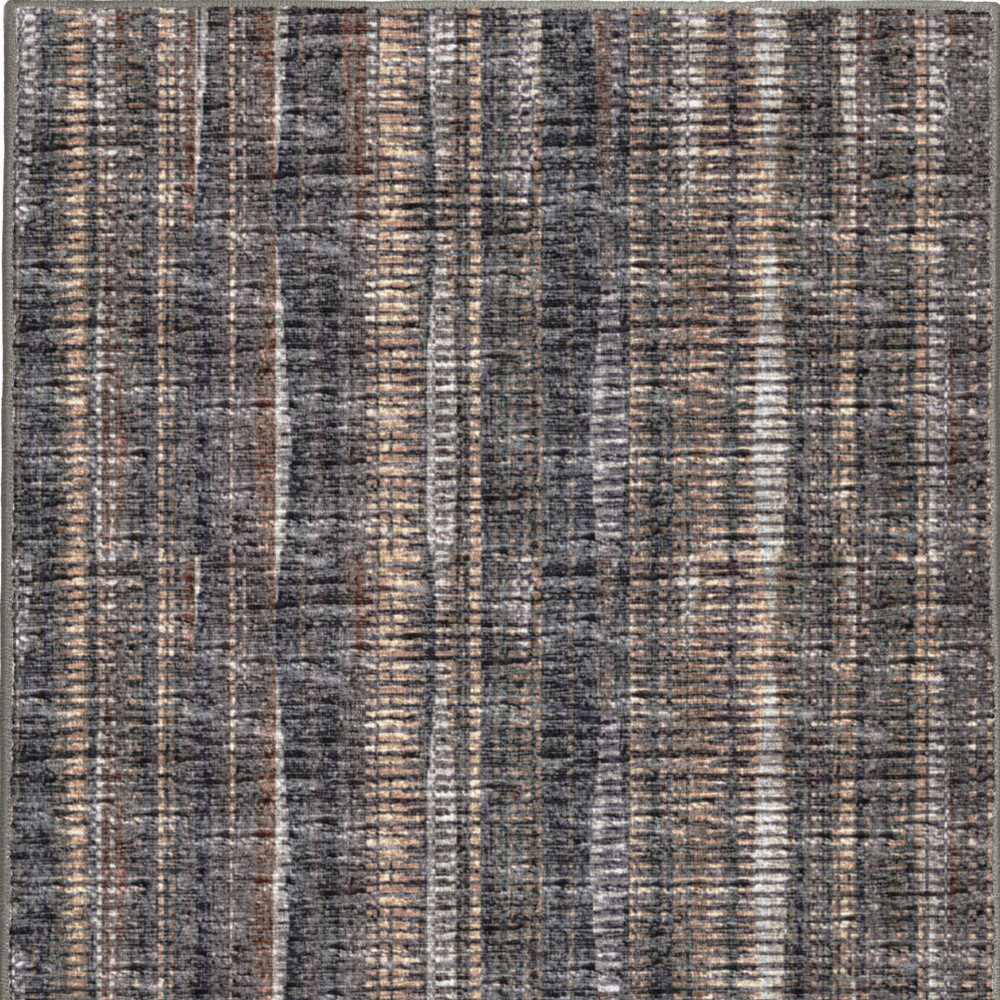 3" X 8" Brown Ombre Tufted Handmade Runner Rug