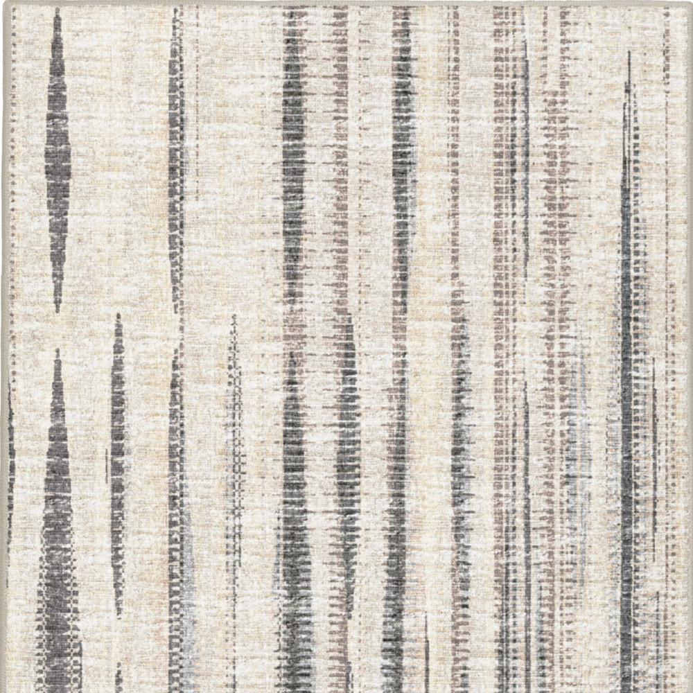 3" X 8" Ivory Ombre Tufted Handmade Runner Rug