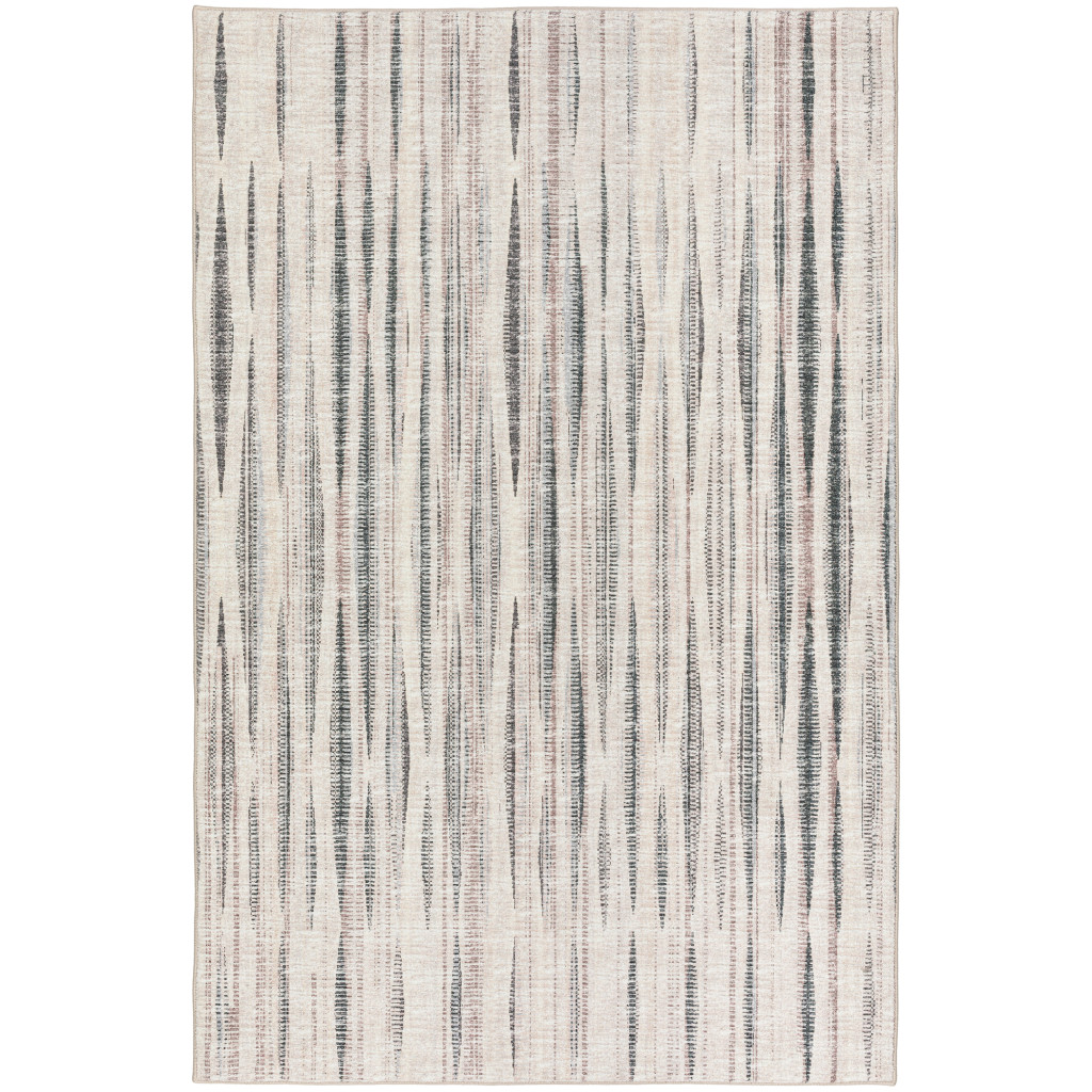 5" X 8" Ivory Ombre Tufted Handmade Area Rug
