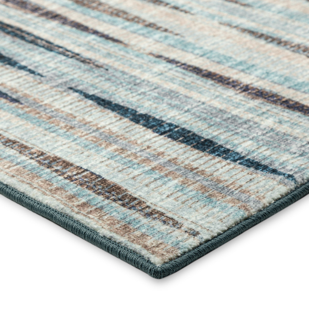 2" X 3" Blue Ombre Tufted Handmade Area Rug