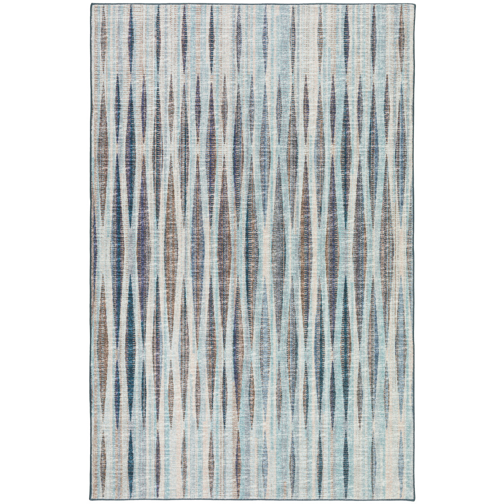 9" X 12" Blue Ombre Tufted Handmade Area Rug