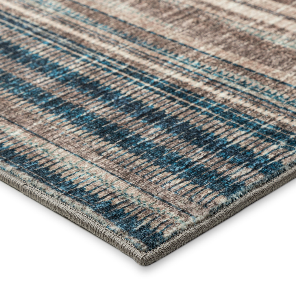 10" X 14" Brown Ombre Tufted Handmade Area Rug