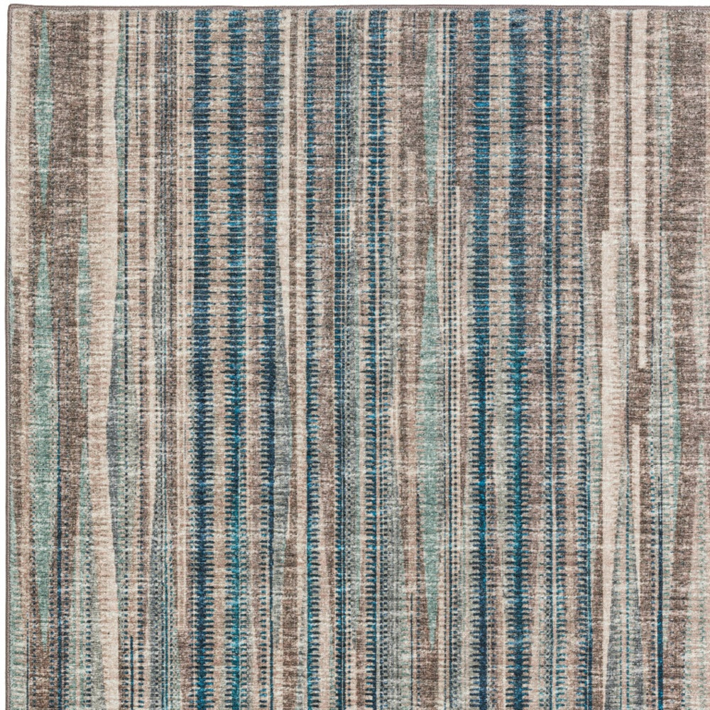 10" X 14" Brown Ombre Tufted Handmade Area Rug