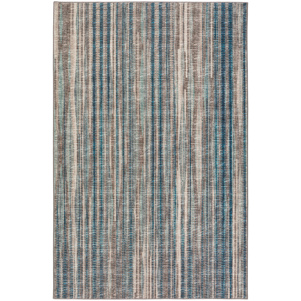 10" X 14" Brown Ombre Tufted Handmade Area Rug