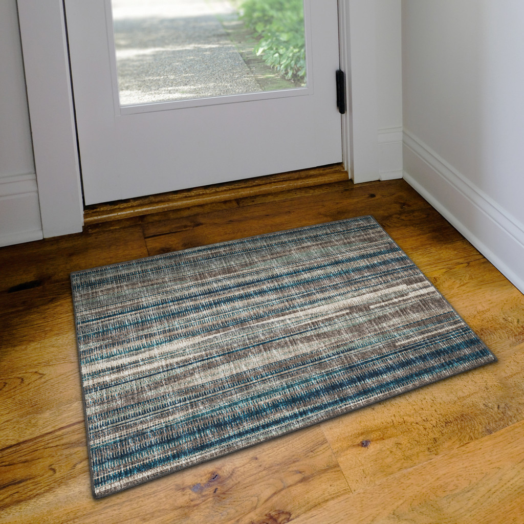 2 X 3 Brown Ombre Tufted Handmade Area Rug