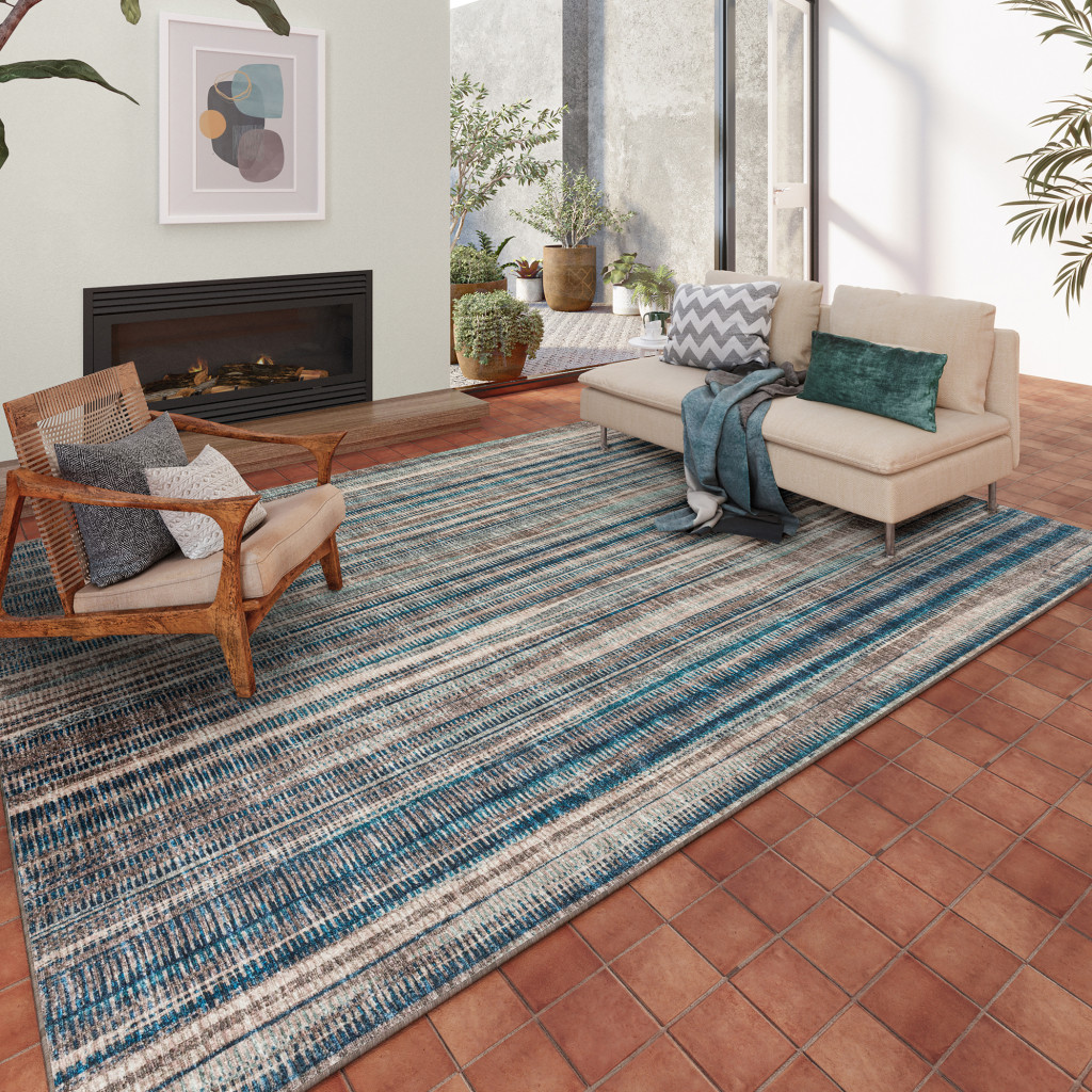 5 X 8 Brown Ombre Tufted Handmade Area Rug