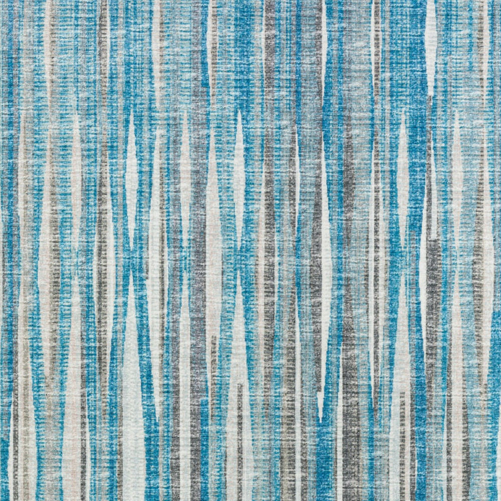 10" X 14" Blue Ombre Tufted Handmade Area Rug