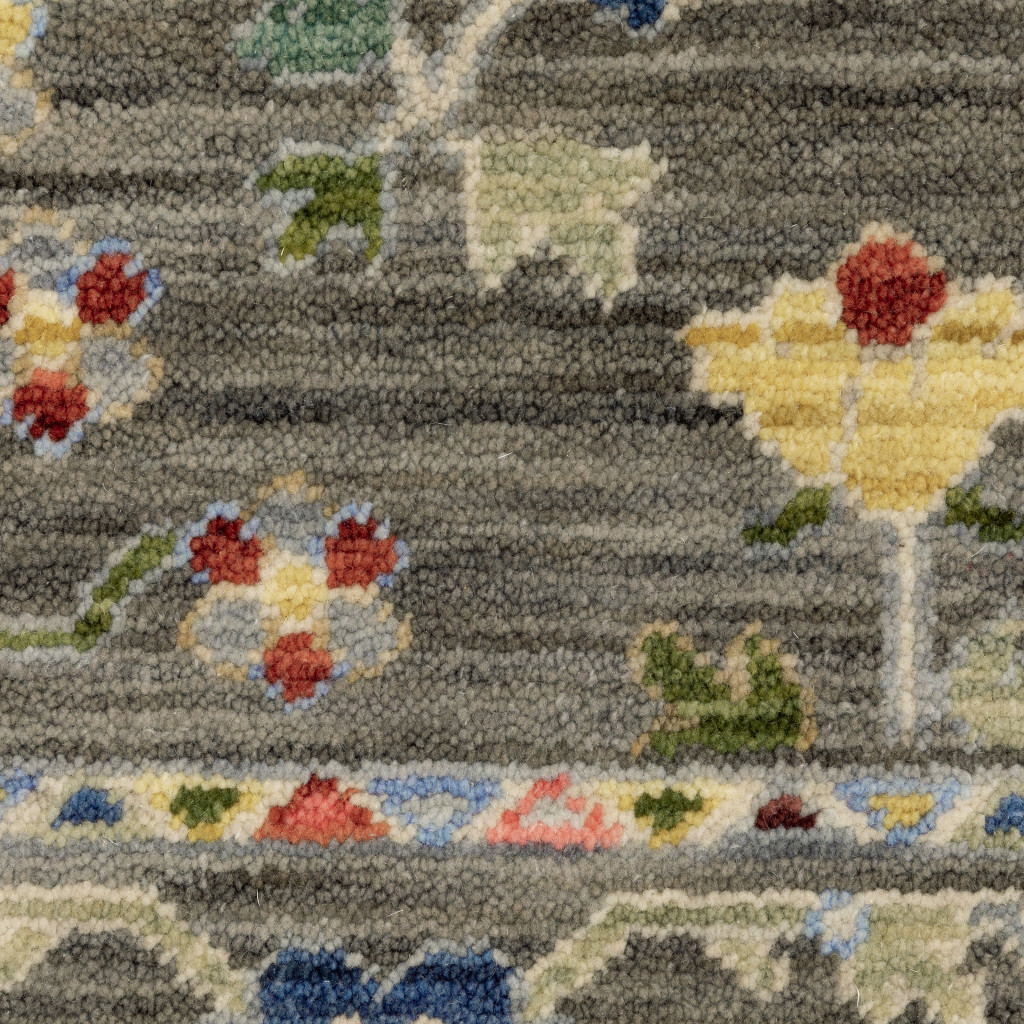 2" X 3" Blue and Gray Oriental Power Loom Area Rug