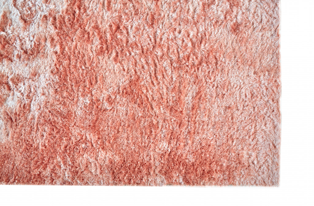 5" X 8" Pink Shag Tufted Handmade Area Rug