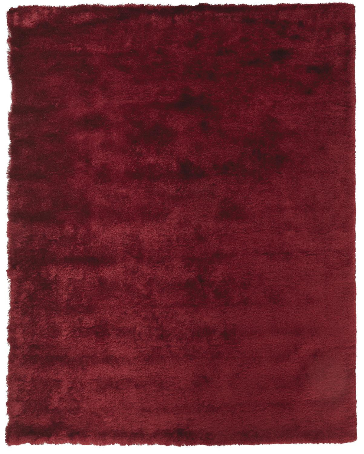 4' X 6' Red And Purple Shag Tufted Handmade Area Rug-510955-1
