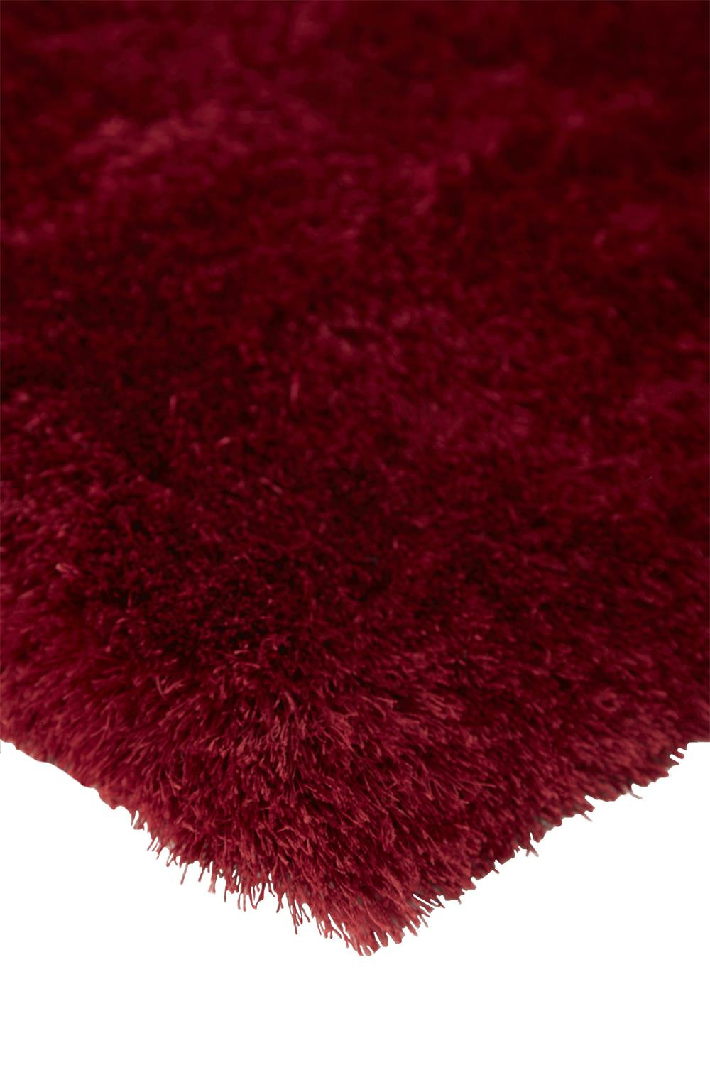 5" X 8" Red And Purple Shag Tufted Handmade Area Rug